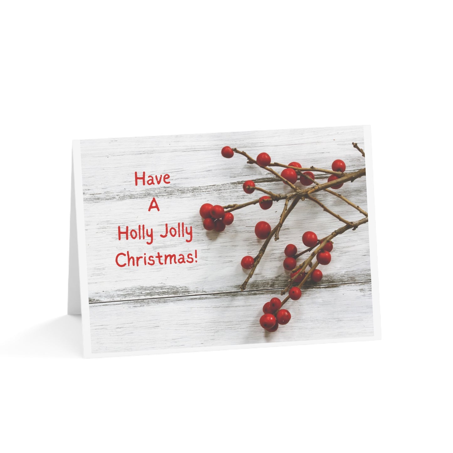 Holiday Cards, Holly Jolly (1, 10, 30, and 50pcs)