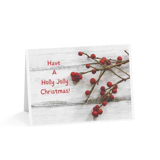 Holiday Cards, Holly Jolly (1, 10, 30, and 50pcs)