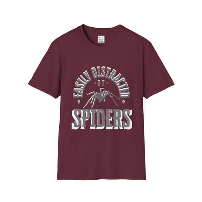 EastMichNatives T-Shirt, Distracted by Spiders