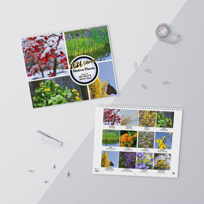 Calendar 2026, Wall, Native Plants of the Midwest and Northeast
