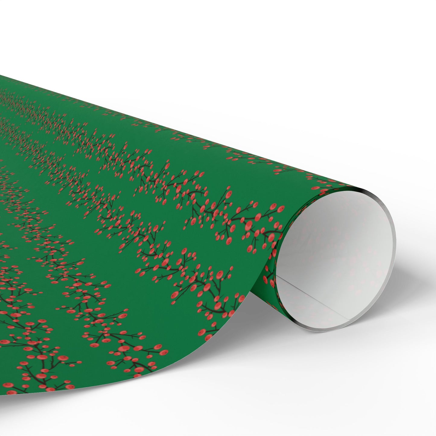 Wrapping Paper, Winterberry - Green