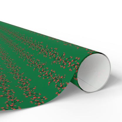 Wrapping Paper, Winterberry - Green