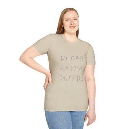 T-Shirt Unisex Softstyle, Plant Native Plants, Floral Flowers