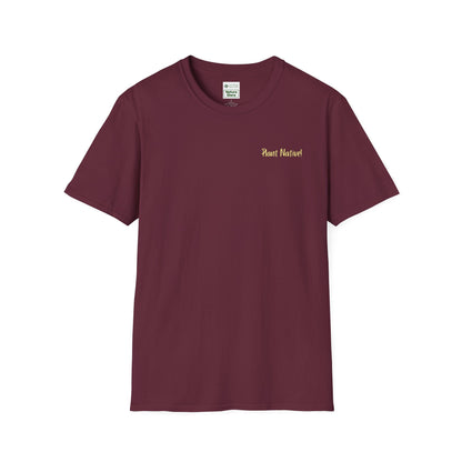 Unisex Softstyle T-Shirt I Love Native Plants, Asters (Back)