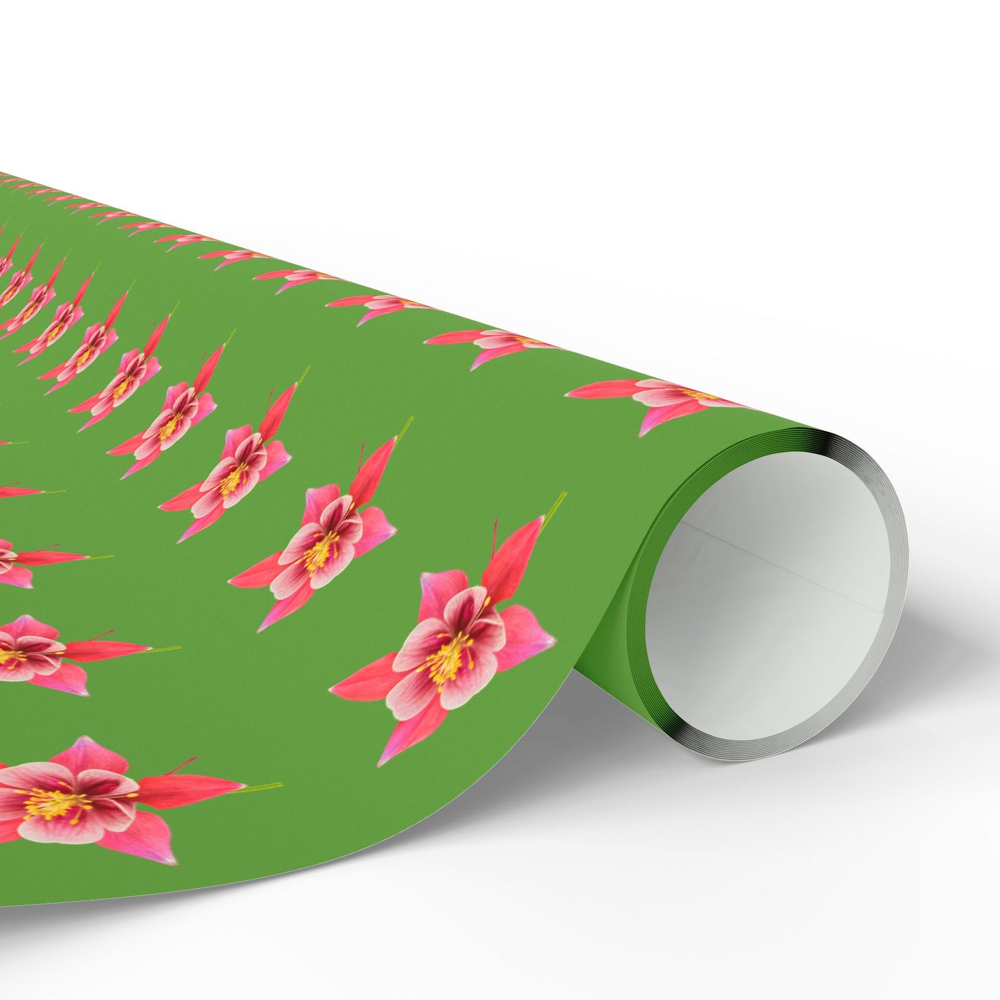 Wrapping Paper, Wild Columbine - Green