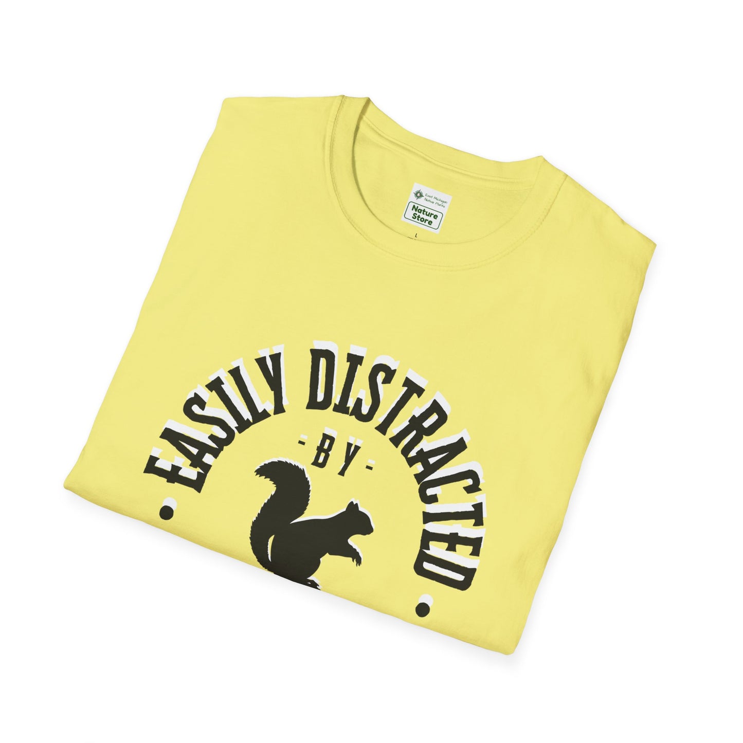 Unisex Softstyle T-Shirt, Distracted by Squirrels