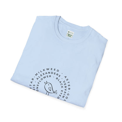 T-Shirt Unisex Softstyle, Native Plants & Birds