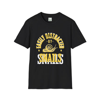 Unisex Softstyle T-Shirt, Distracted by Snails