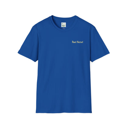 Unisex Softstyle T-Shirt I Love Native Plants, Asters (Back)