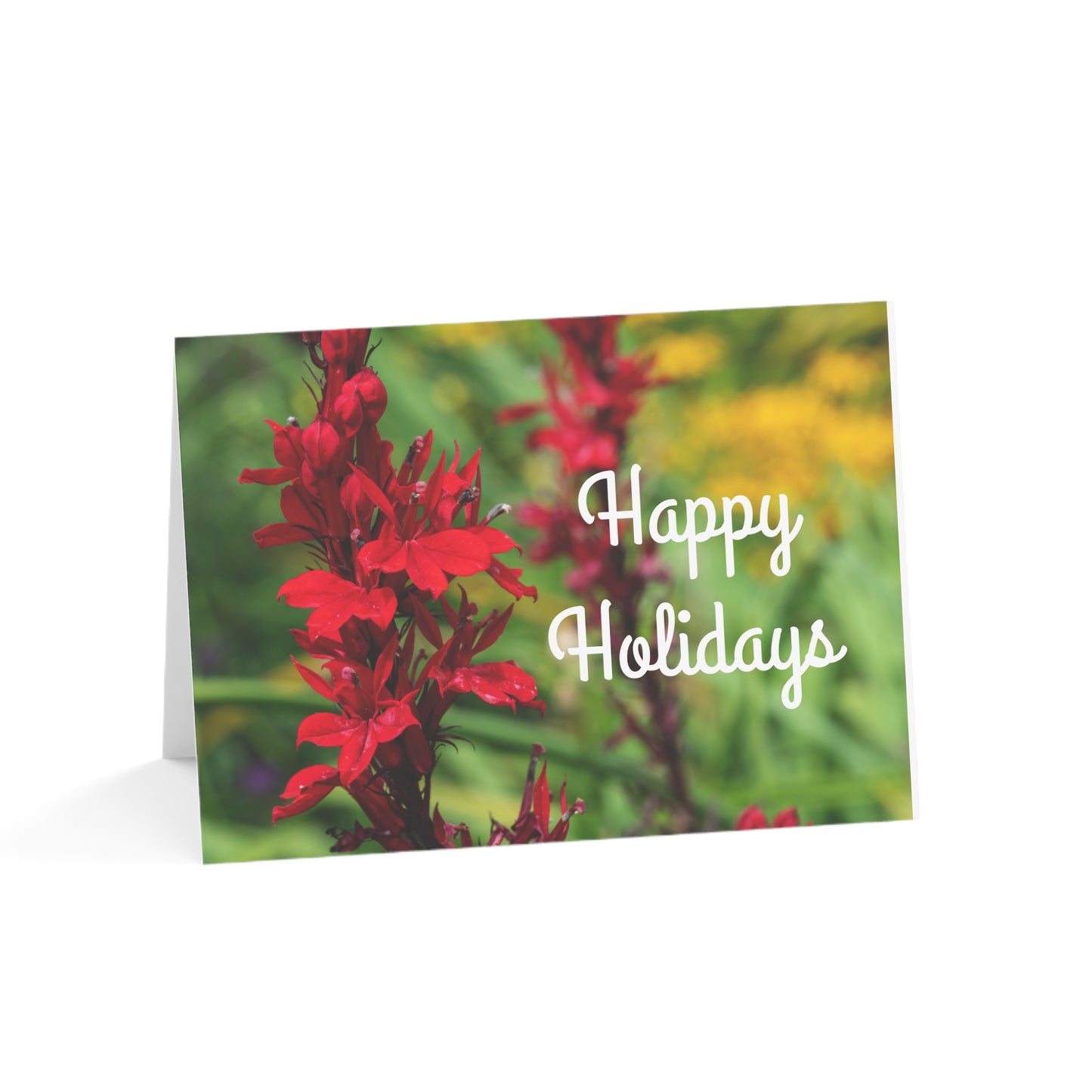 Holiday Cards, Cardinal Flower (1, 10, 30, and 50pcs)