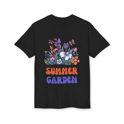 Dry Blend Moisture Wicking Tee Summer Garden w/EMNP Logo on back