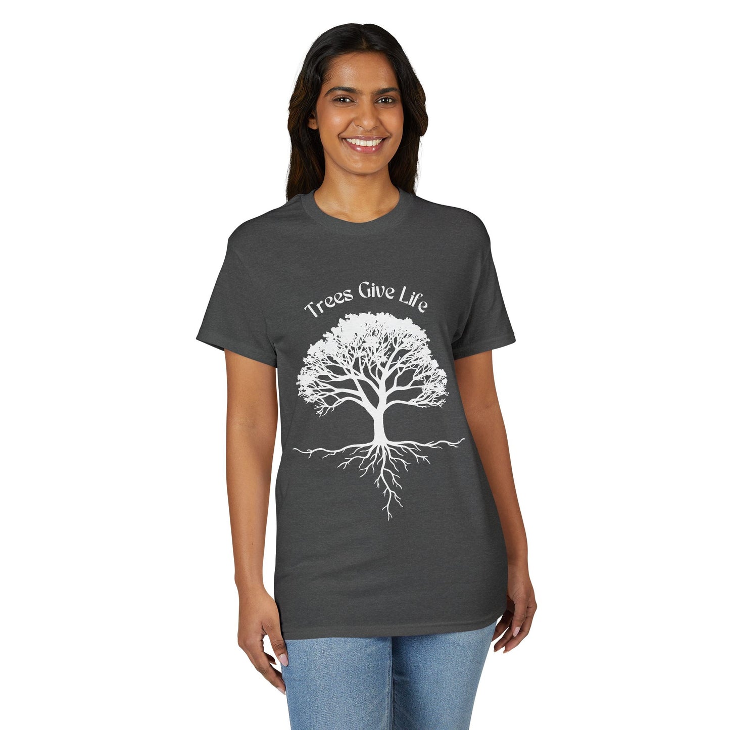 Dry Blend Moisture Wicking Tee Trees Give Life w/EMNP Logo