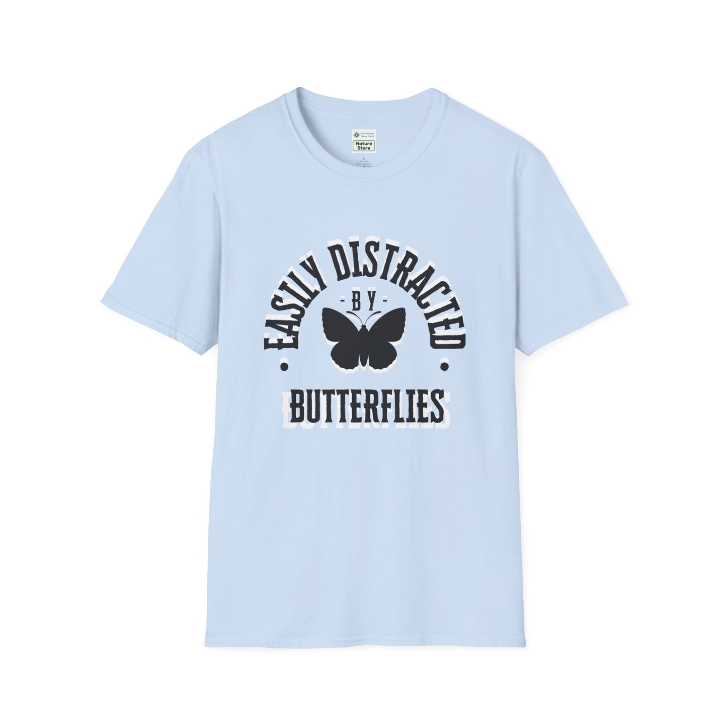 Easily Distracted By Butterflies Soft-Style T-Shirt