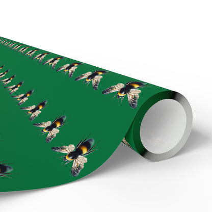 Wrapping Paper, Native Bee - Green