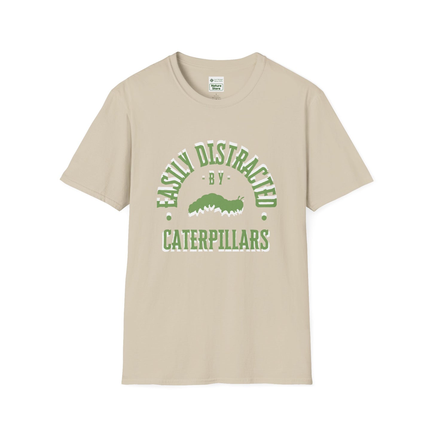 T-Shirt Unisex Softstyle, Distracted by Caterpillars