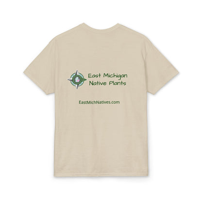 Dry Blend Moisture Wicking Tee Native Plants & Butterfly w/EMNP Logo