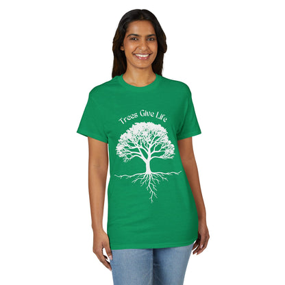 Dry Blend Moisture Wicking Tee Trees Give Life w/EMNP Logo