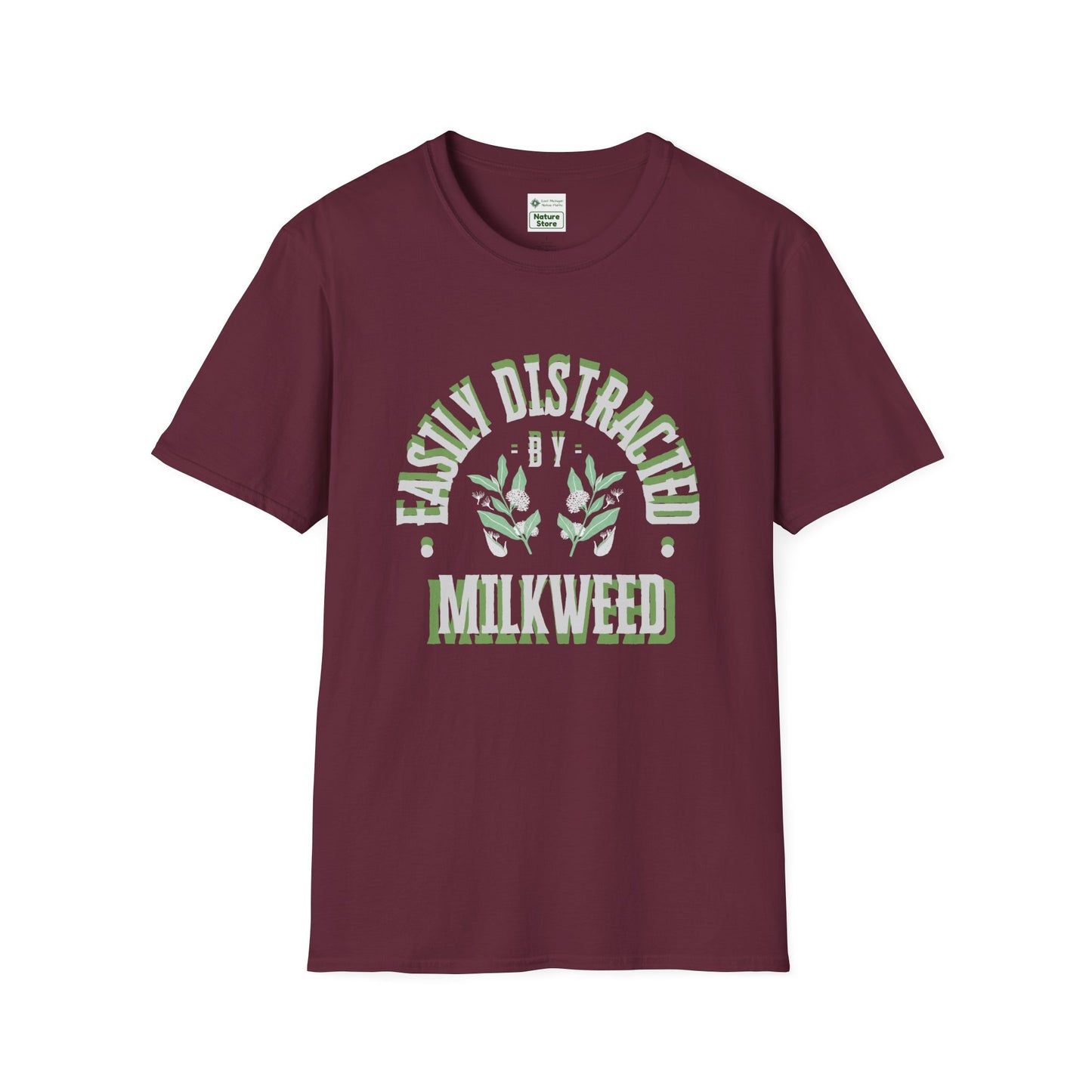 Easily Distracted by Milkweed Soft-Style Tee