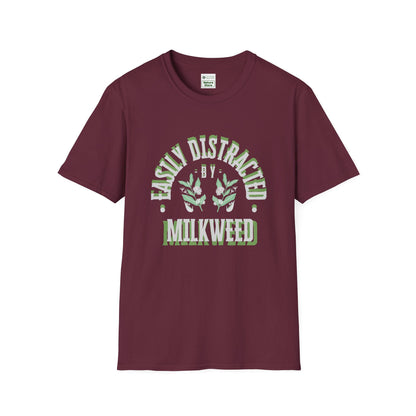 Easily Distracted by Milkweed Soft-Style Tee