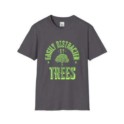T-Shirt Unisex Softstyle, Distracted by Trees
