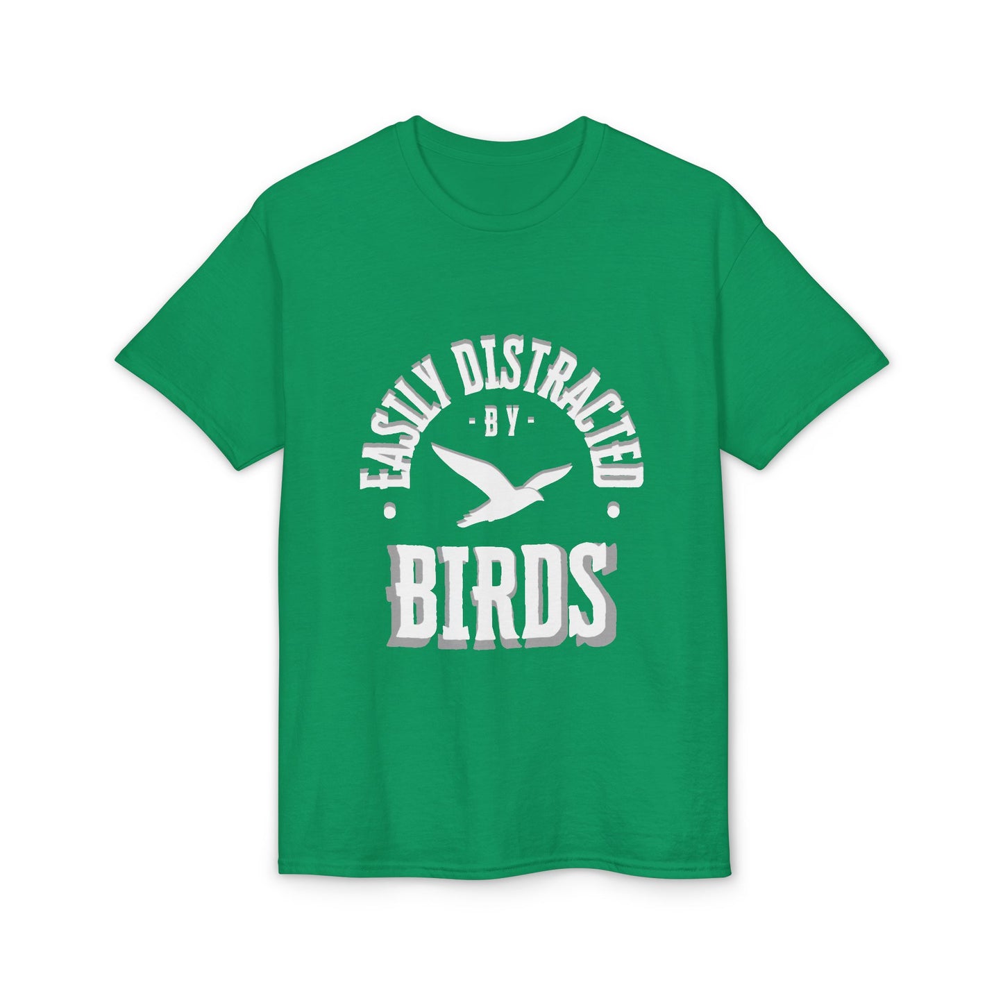 Dry Blend Moisture Wicking Tee "Distracted By Birds" plus EMNP Logo