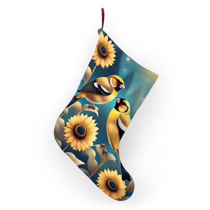 Christmas Stockings, Sunflowers & Goldfinches