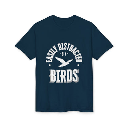 Dry Blend Moisture Wicking Tee "Distracted By Birds" plus EMNP Logo