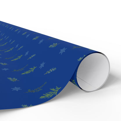 Wrapping Paper, Juniper Berry - Dk Blue