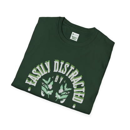 Easily Distracted by Milkweed Soft-Style Tee