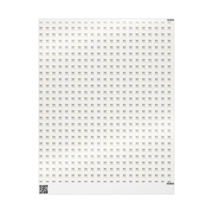 Wrapping Paper, Icy Birch - White