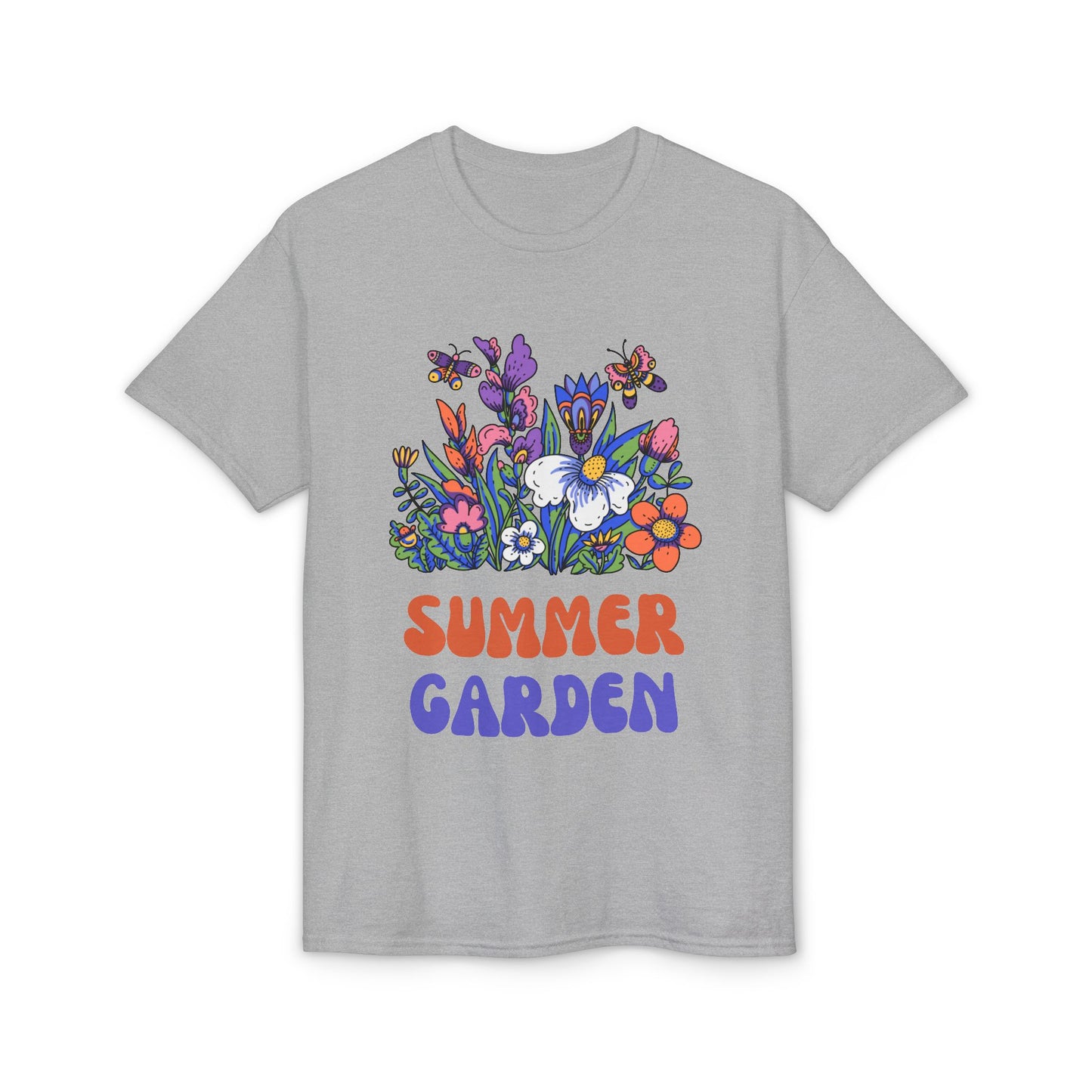 Dry Blend Moisture Wicking Tee Summer Garden w/EMNP Logo on back