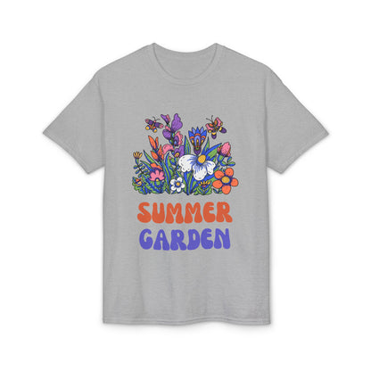 Dry Blend Moisture Wicking Tee Summer Garden w/EMNP Logo on back
