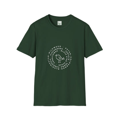 T-Shirt Unisex Softstyle, Native Plants & Birds