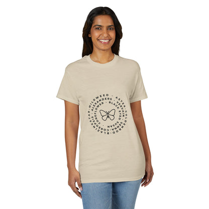 Dry Blend Moisture Wicking Tee Native Plants & Butterfly w/EMNP Logo