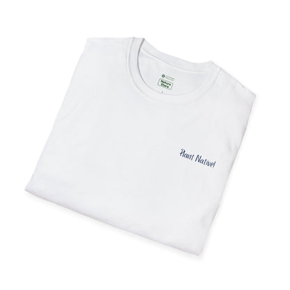 Unisex Softstyle T-Shirt Native Plants for Birds, Pollinators, People, Planet (Back)