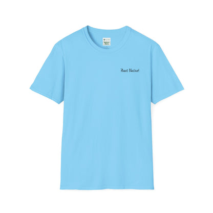 Unisex Softstyle T-Shirt I Love Native Plants, Asters (Back)
