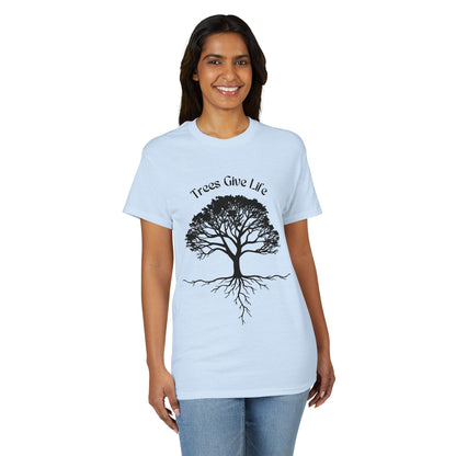 Dry Blend Moisture Wicking Tee Trees Give Life w/EMNP Logo