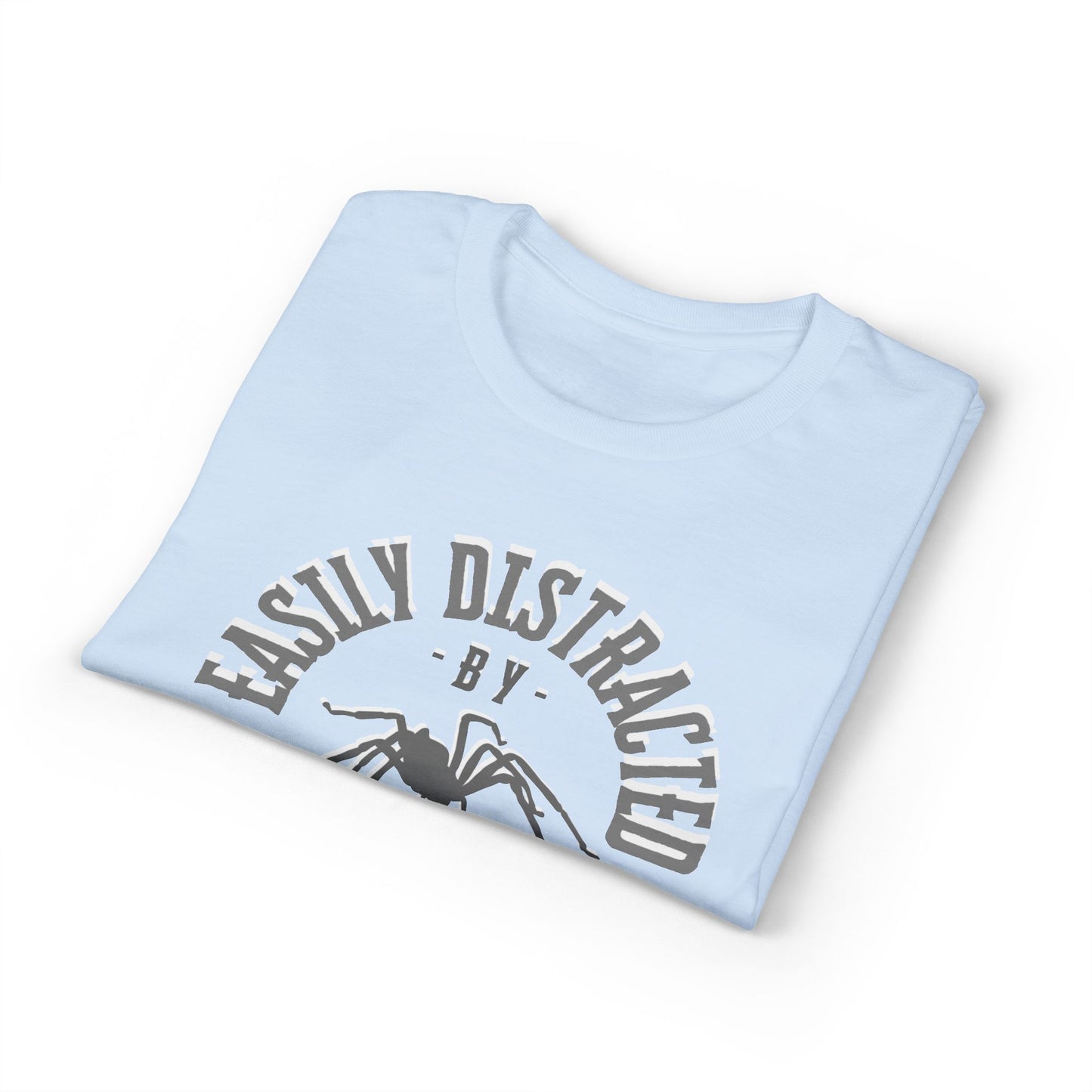 Dry Blend Moisture Wicking Tee "Distracted By Spiders" plus EMNP Logo