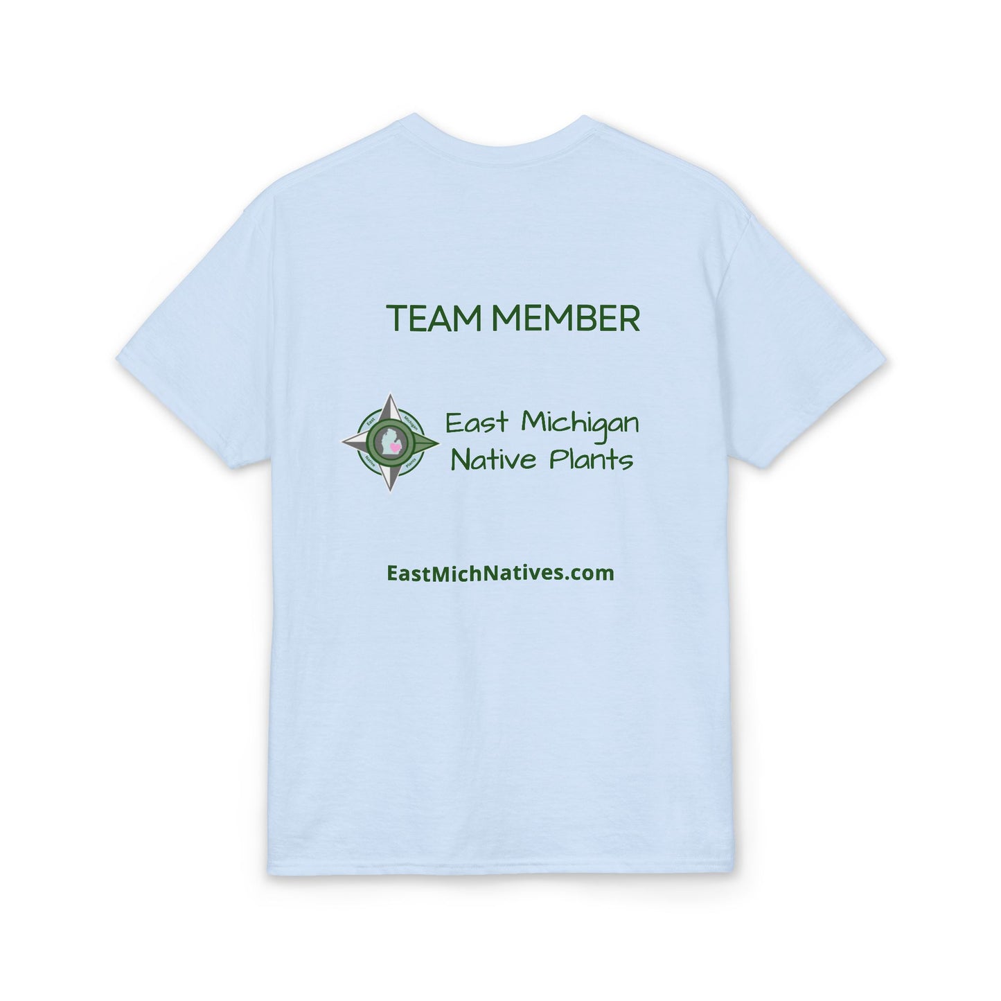 Dry Blend Moisture Wicking Tee Summer Garden w/EMNP Logo on back