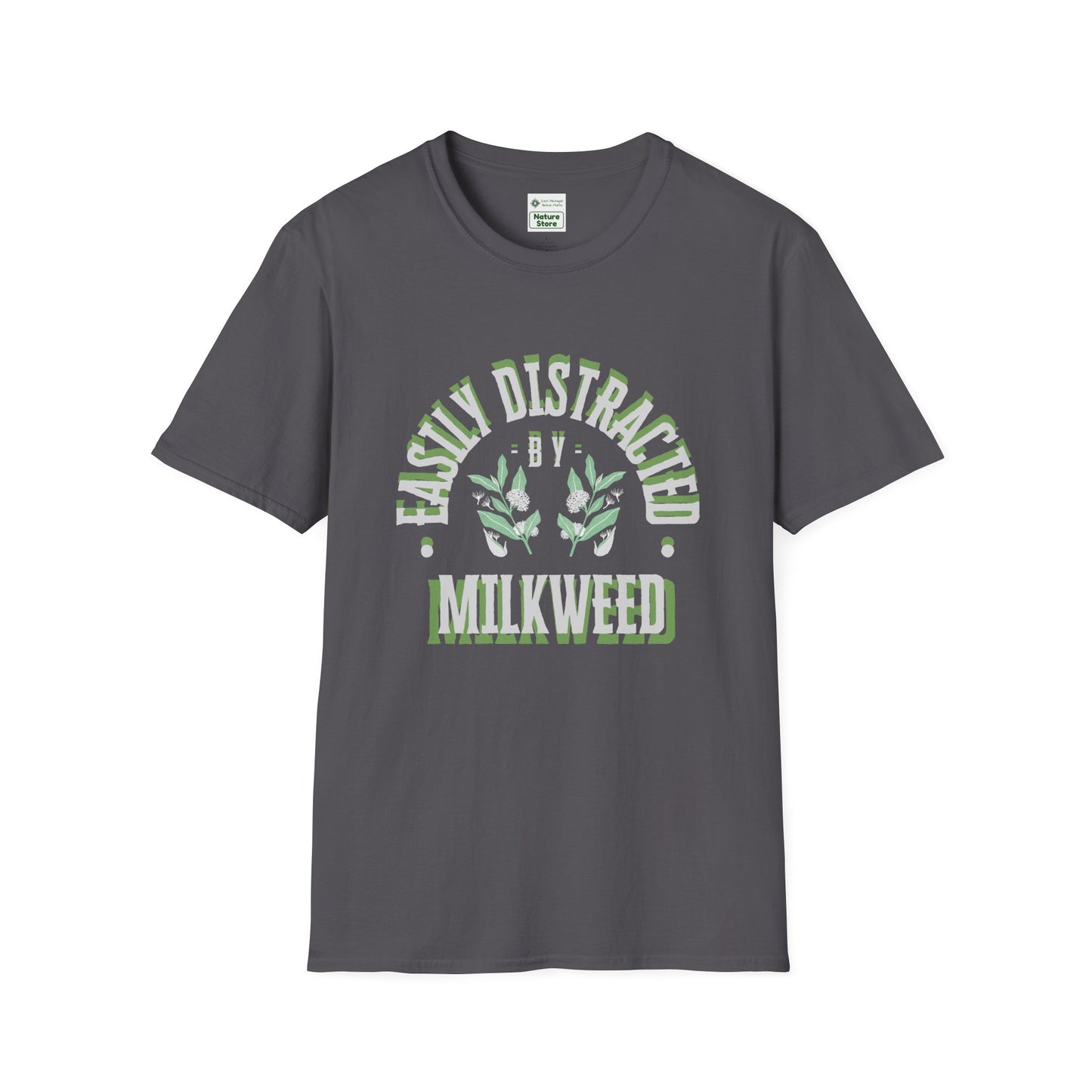 Easily Distracted by Milkweed Soft-Style Tee
