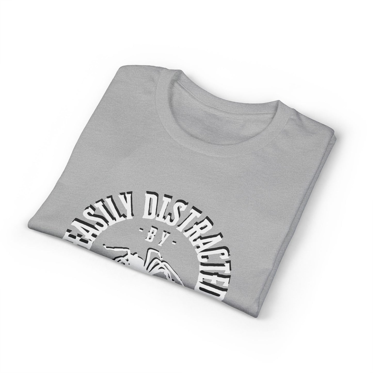 Dry Blend Moisture Wicking Tee "Distracted By Spiders" plus EMNP Logo