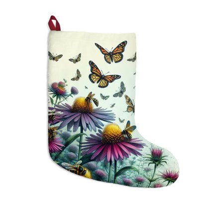 Christmas Stockings, Asters & Monarch