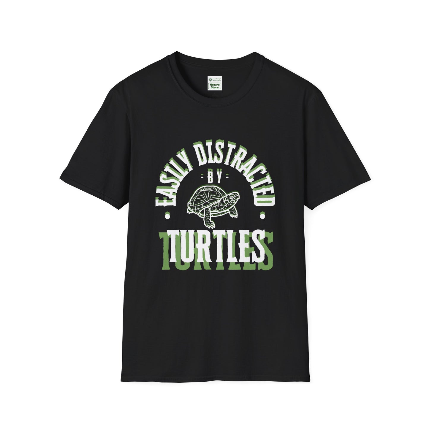 Unisex Softstyle T-Shirt, Distracted by Turtles