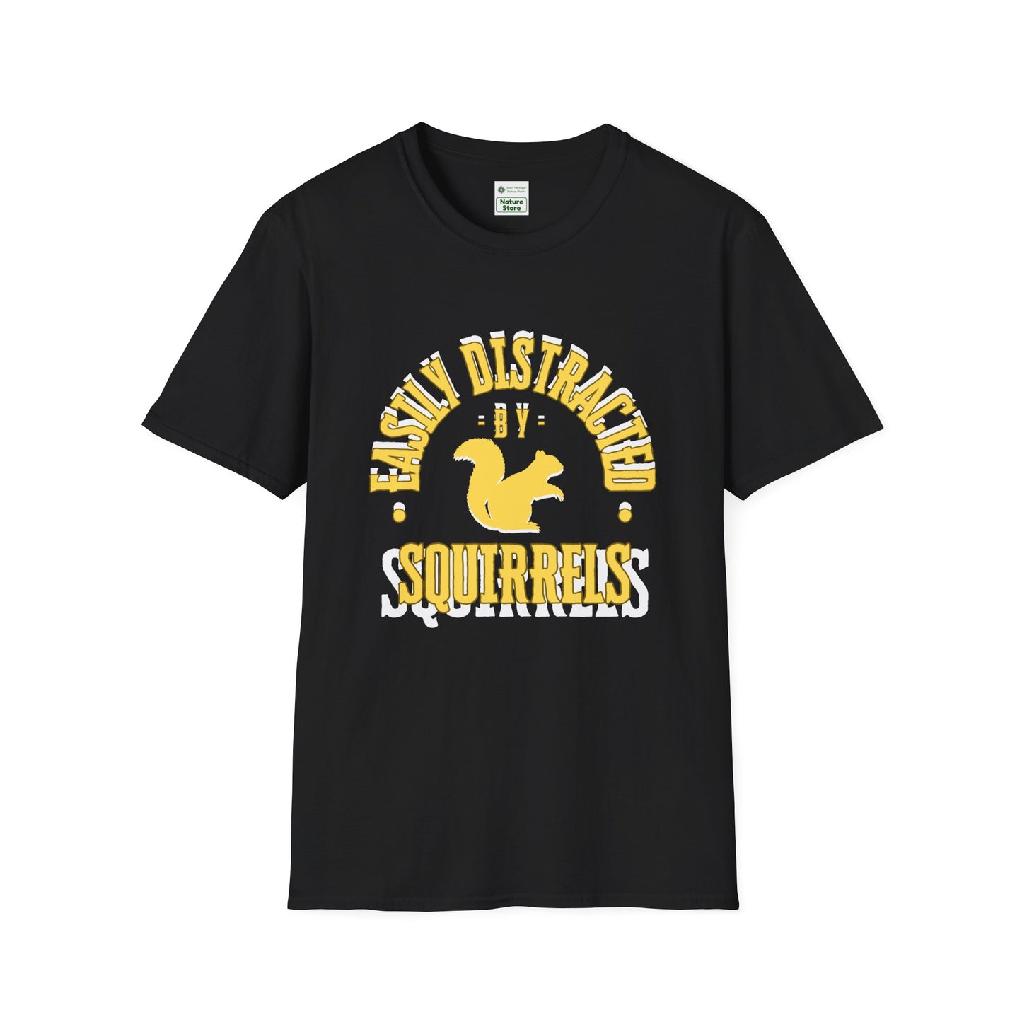 Unisex Softstyle T-Shirt, Distracted by Squirrels