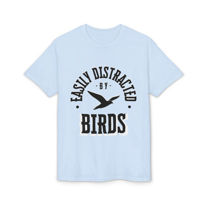 Dry Blend Moisture Wicking Tee "Distracted By Birds" plus EMNP Logo