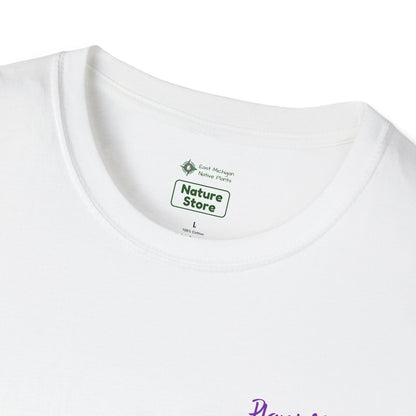 Unisex Softstyle T-Shirt I Love Native Plants, Asters (Back)