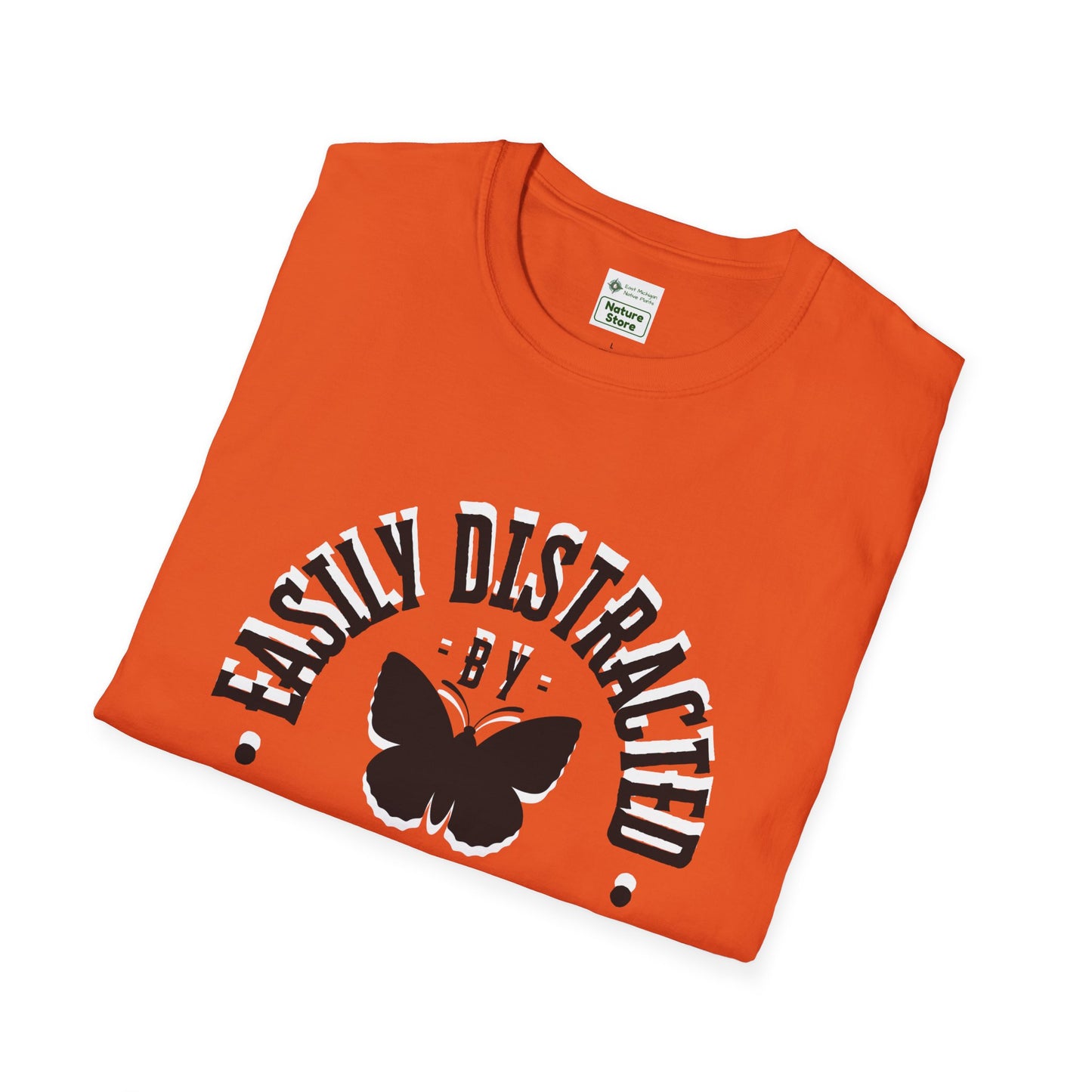 Easily Distracted By Butterflies Soft-Style T-Shirt