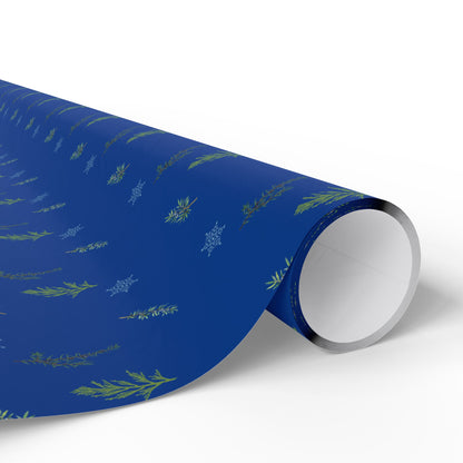 Wrapping Paper, Juniper Berry - Dk Blue
