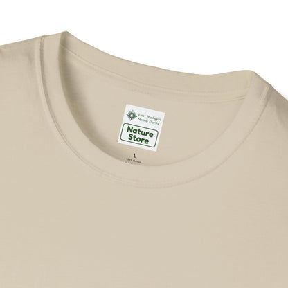 T-Shirt Unisex Softstyle, Native Plants & Butterflies w/EMNP logo