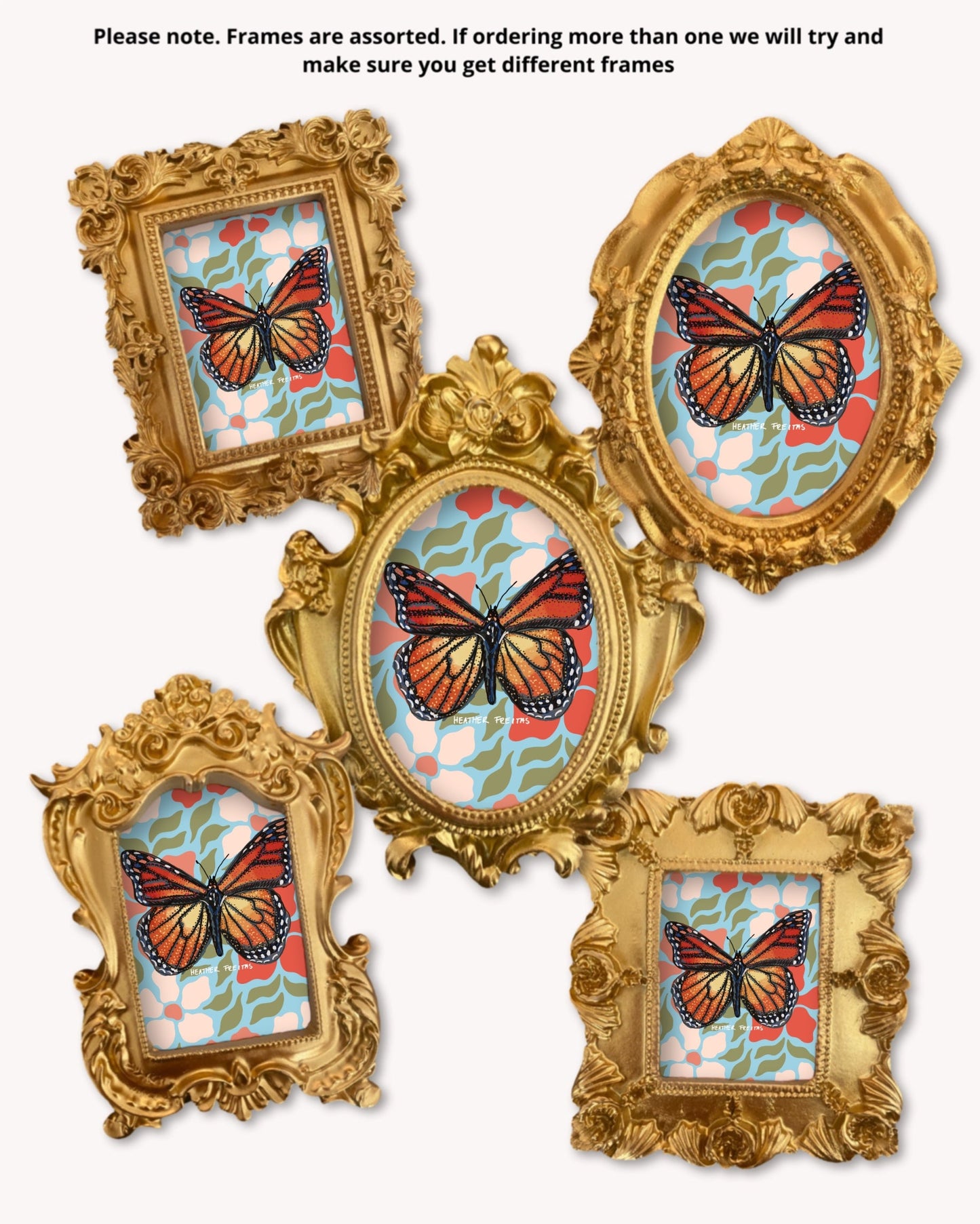 Monarch Butterfly - Mini framed print